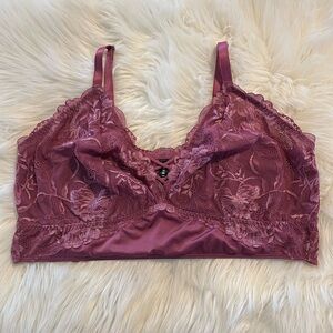 Torrid 3 Mauve Lace Bralette